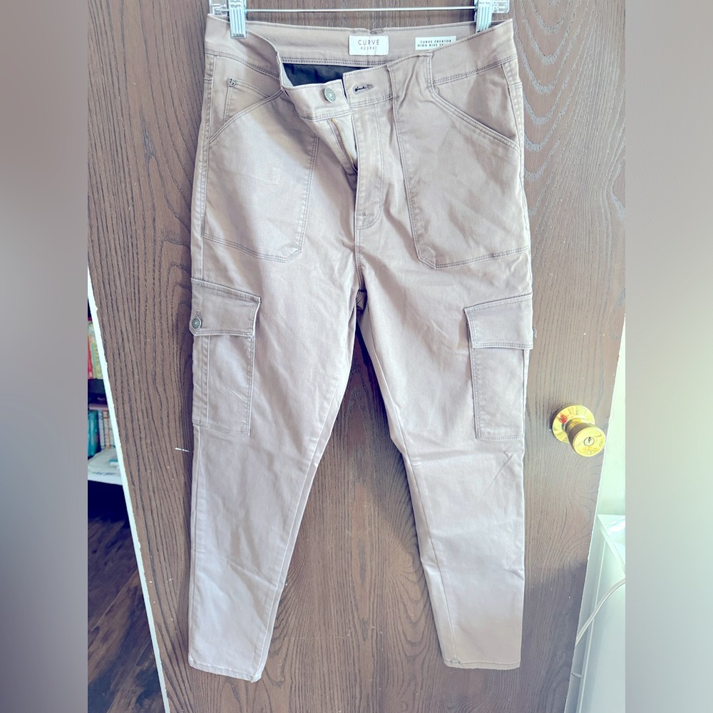 Mauve Pink Curve Appeal High Rise Skinny Pants. Size 8.